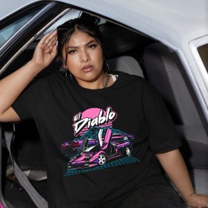 El Diablo Retro Ride: Lamborghini T-shirt