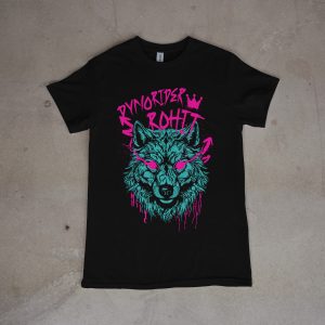 Neon Wolf T-Shirt: Unleash Your Wild Side - Dynorider Rohit x EXCELR8