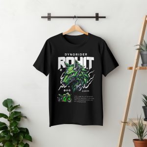 Mecha Wolf T-Shirt: Ride the Future - Dynorider Rohit x EXCELR8