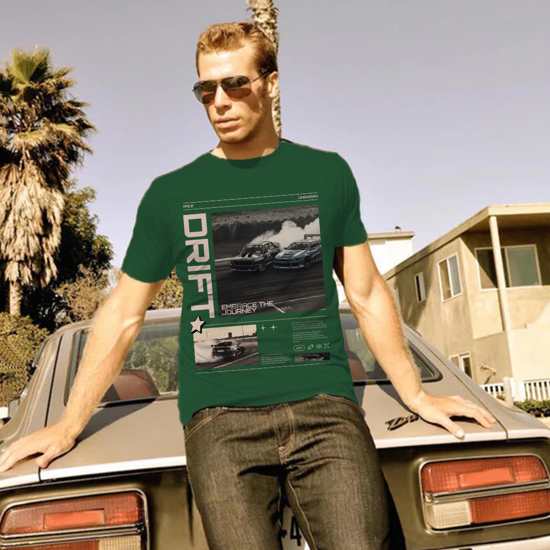 "Embrace the Drift" Premium Cotton T-Shirt - Image 2