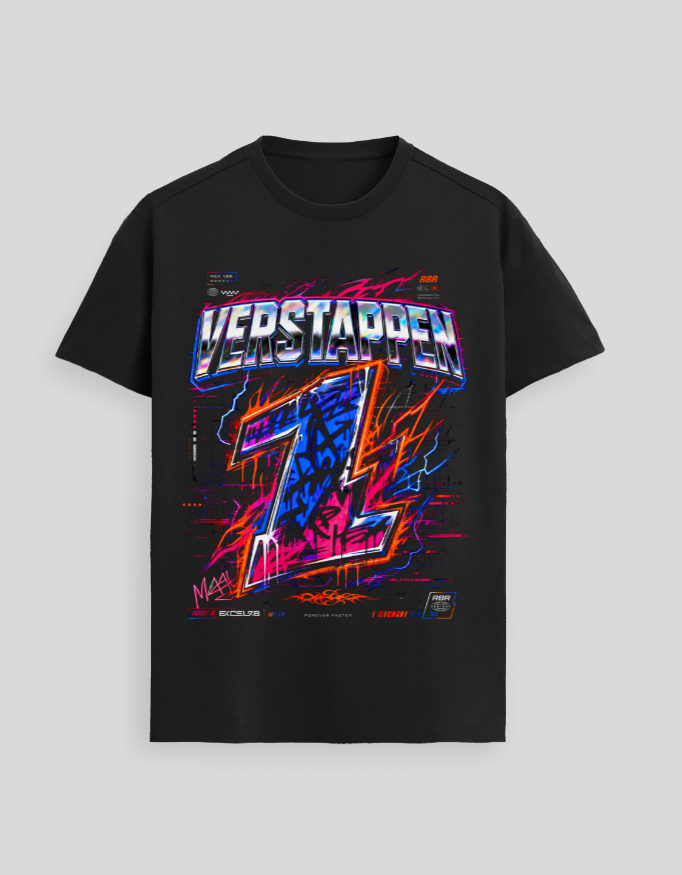Verstappen No. 1 Cyberpunk Unisex Supima T-Shirt